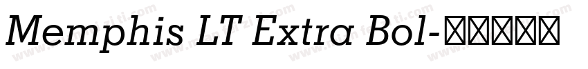 Memphis LT Extra Bol字体转换